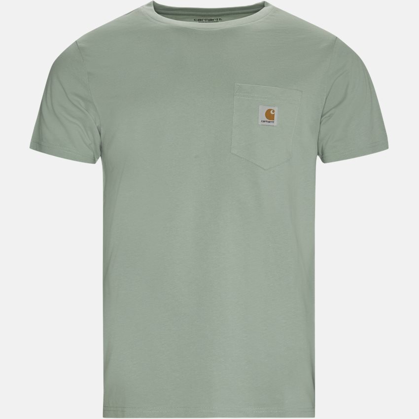 Carhartt WIP T-shirts S/S POCKET TEE I022091 FROSTED GREEN